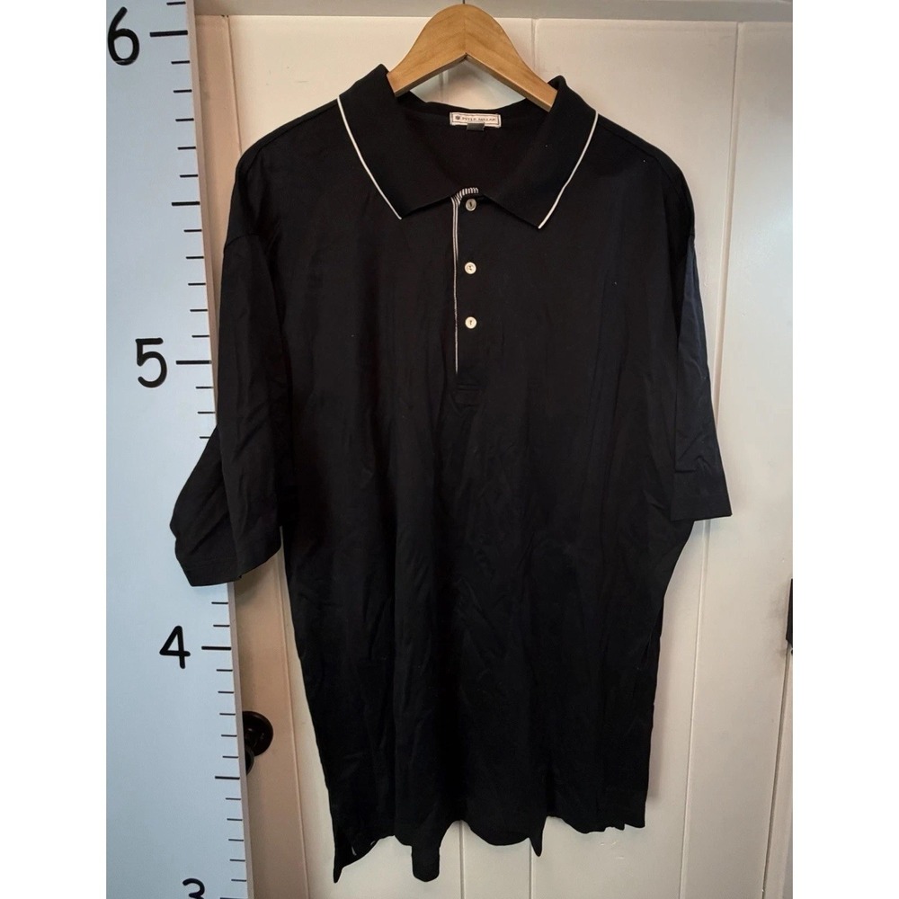 Peter Millar Men's Masters Polo Golf Shirt Medium Preppy Casual Goth